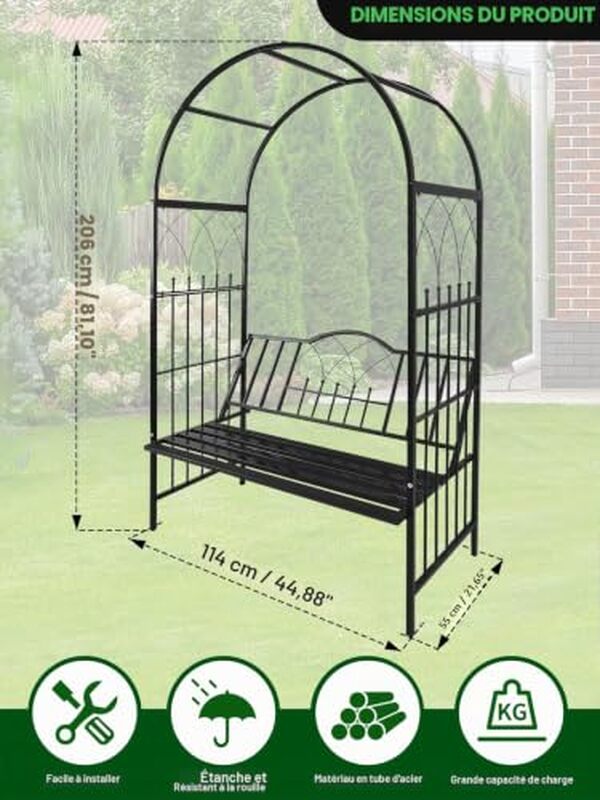 Découvrez la tonnelle de jardin Kalolary avec banc intégré : une structure métallique robuste et élégante pour créer un espace ombragé dans votre jardin. Test, avis et caractéristiques techniques.