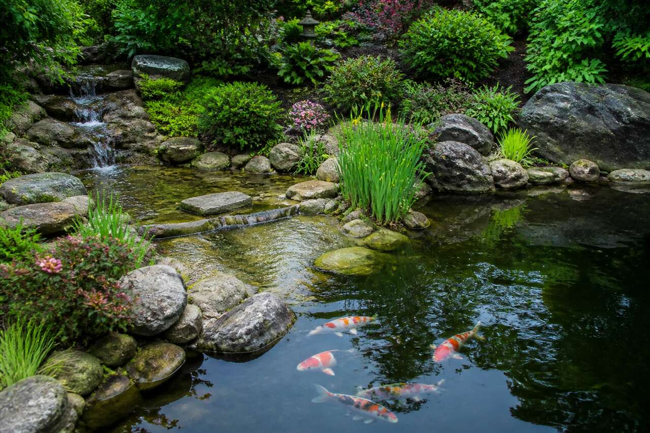 Profondeur id&eacute;ale: du petit bassin d&eacute;coratif au bassin &agrave; poissons