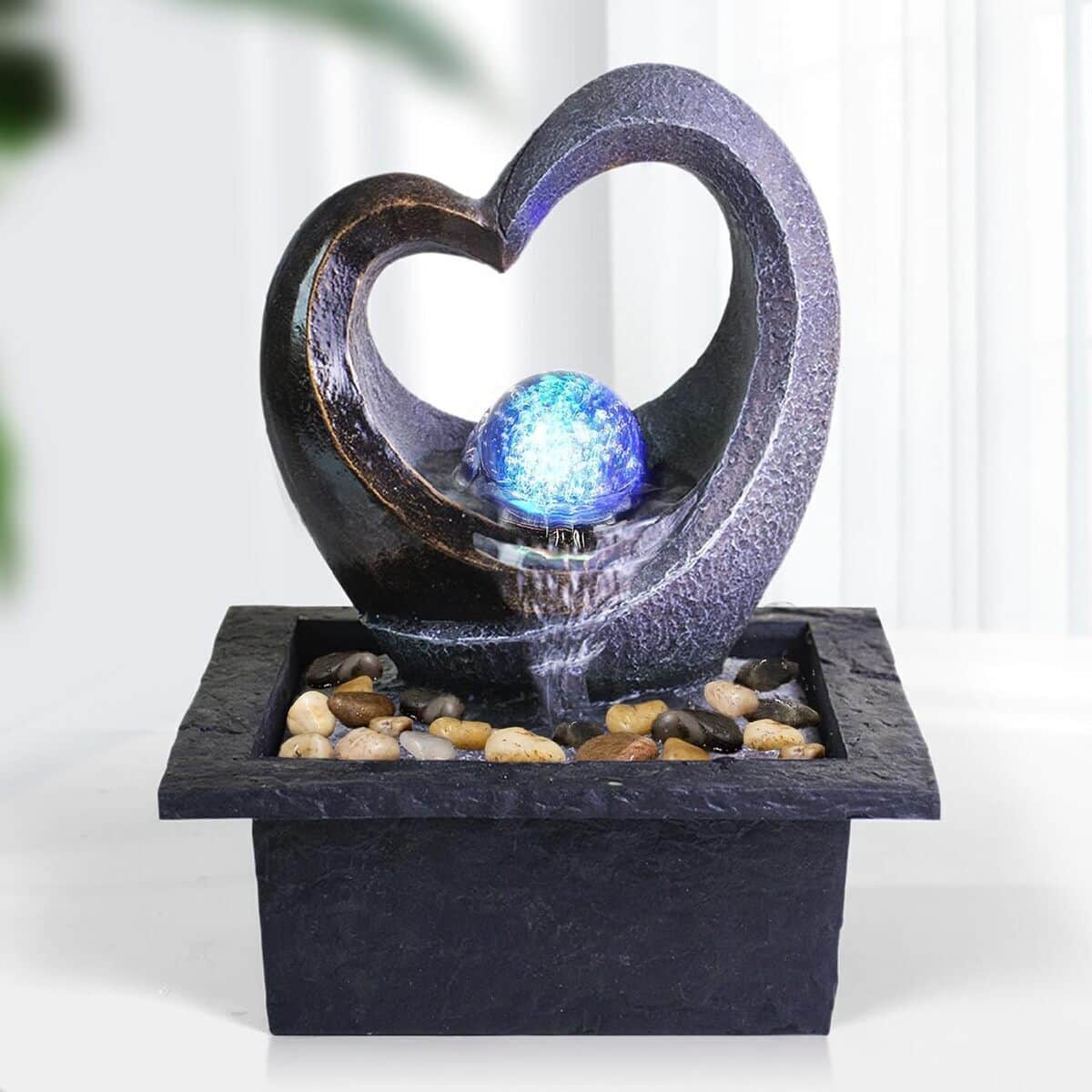 Avis sur la table de jardin zen Ferrisland avec fontaine et LED