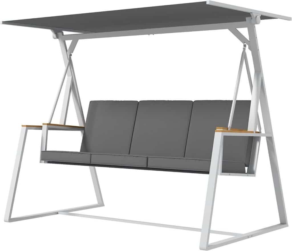 Test de la balancelle Outsunny 3 places avec toit réglable