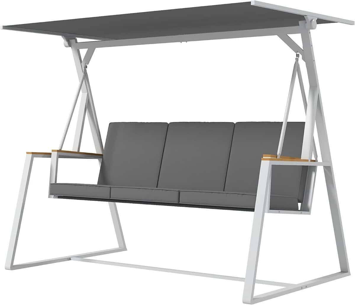 Test de la balancelle Outsunny 3 places avec toit réglable