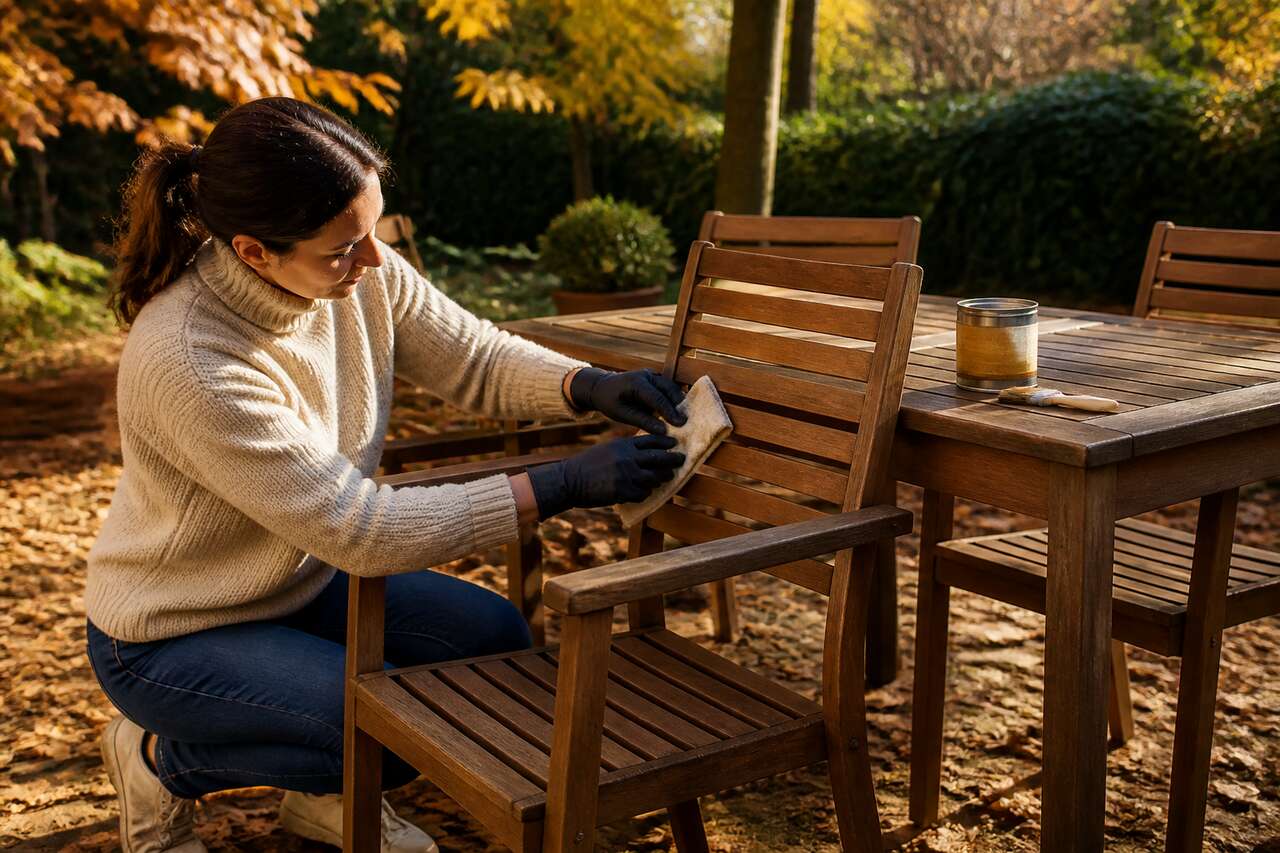 Comment entretenir son mobilier de jardin en automne ?
