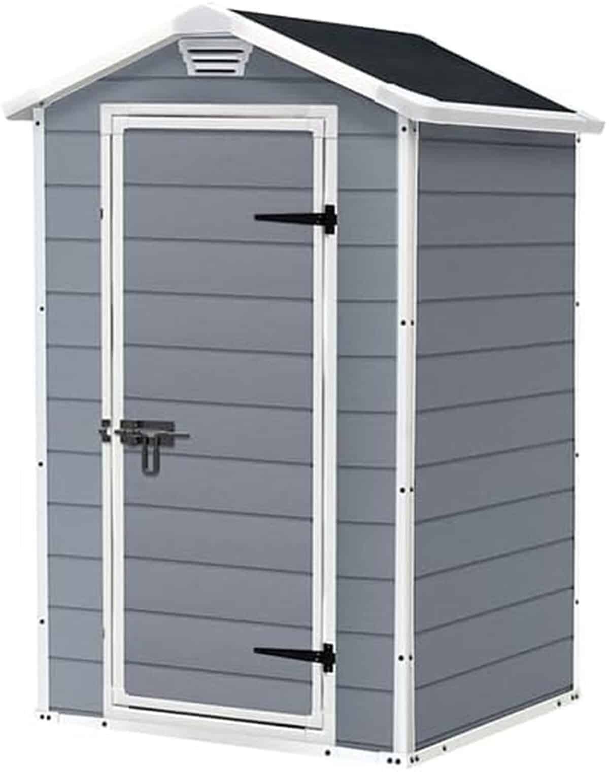 Test : abri Manor 43-1, 1 m² par Keter en gris
